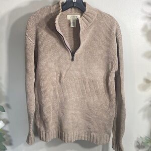 J. Crew Men's Zip-Up Sweater in Light Brown